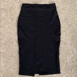 Black pencil skirt
